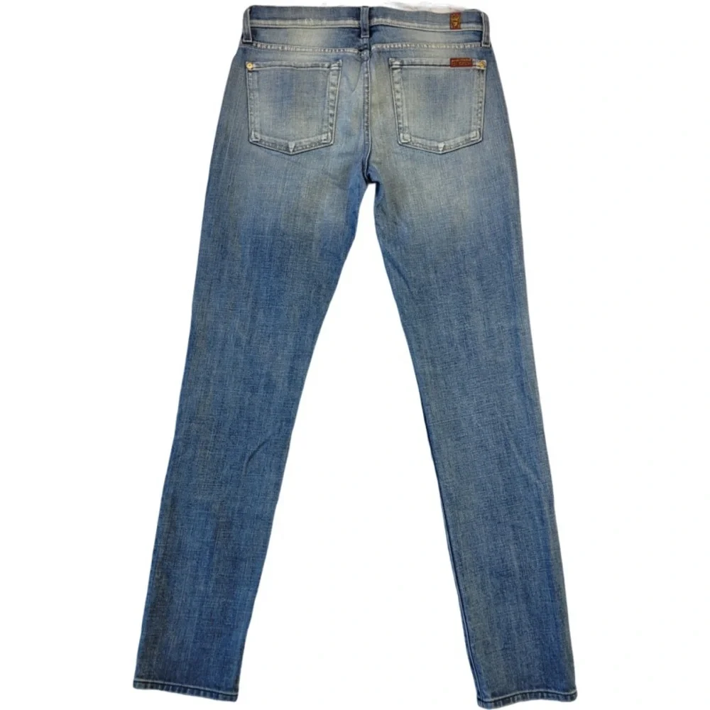 7 for all mankind woman’s blue the slim cigarette jeans size 27 - Picture 14 of 14